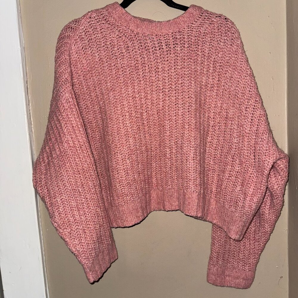 American Eagle Crop Knit Sweater